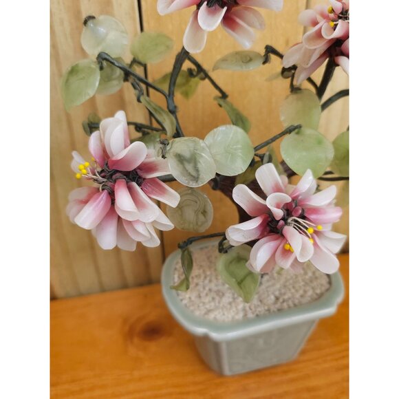 Vintge Chinese Art Glass Bonsai Tree - Picture 5 of 9